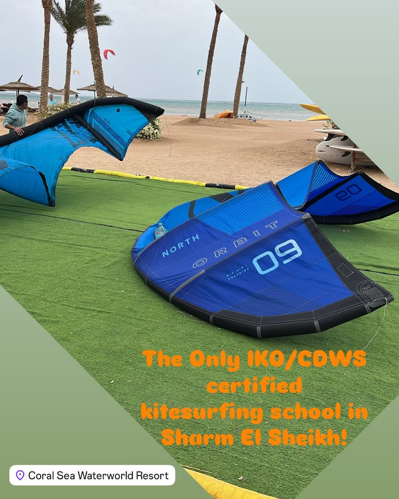 The Only Certified Kitesurfing school you can trust in Sharm El Sheikh! Proper learning environment - well maintained latest gear - Engineered Kitesurfing facility - Educated staff to host you!