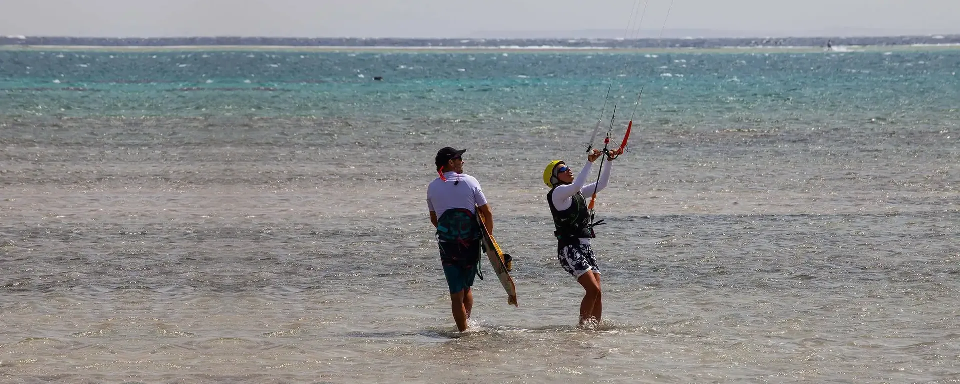 kitesurfing lesson at The Kite Bubble