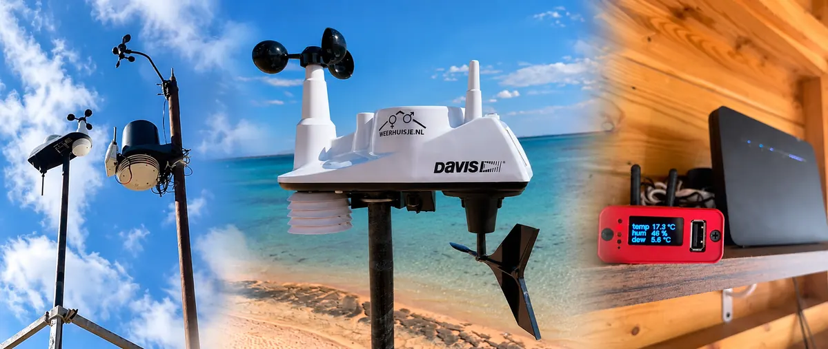 Davis weather stations at The Kite Bubble, Sharm El Sheikh, with live wind readings