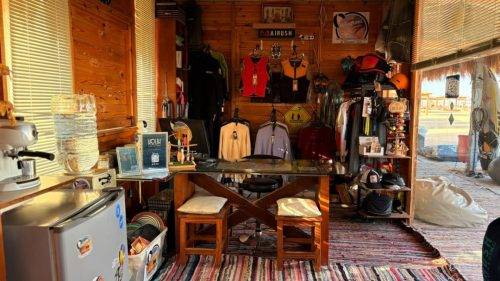 Kitesurfing shop and reception at The Kite Bubble Beach Center